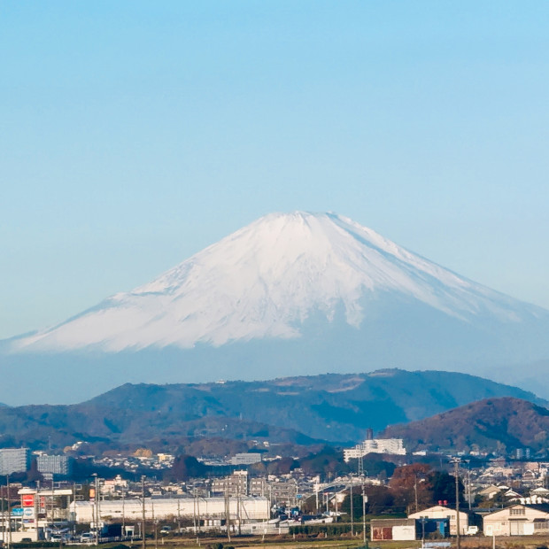 Fuji from Shinkansen Train view, Japan